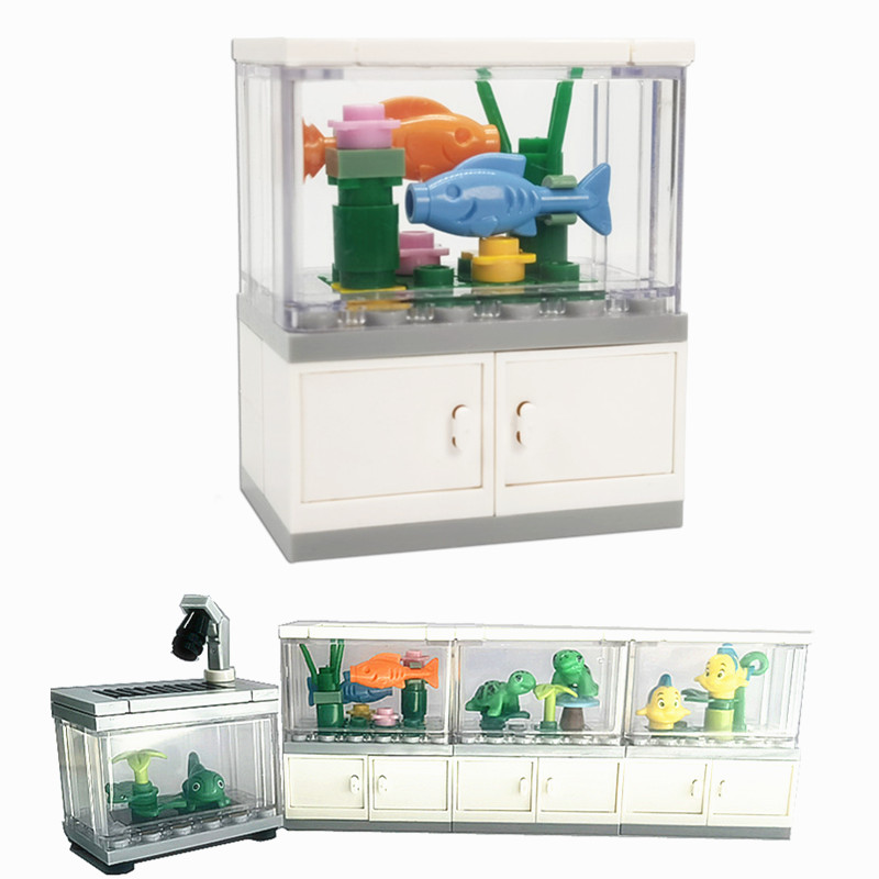 Lego Set Creator - Şehir arkadaşlar balık tankı yapı taşları